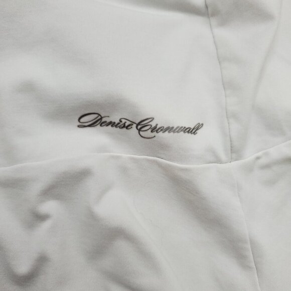 Denise Cronwall Racer Back Print Collage Layer Look Tennis Dress - Picture 14 of 15